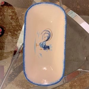 Vintage California USA pottery serving bowl #228